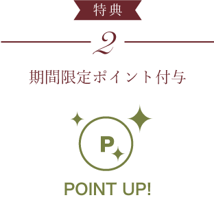 期間限定ポイント付与